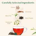 VAHDAM, India's Original Masala Chai Tea Bags (15 Count) Non GMO, Gluten Free, No Added Flavoring | Blended w/Savory Exotic Spices | Individually Wrapped Pyramid Tea Bags | Direct from Source, BBD: 10/2026