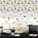 Heyimimy Gold and Black 2025 Confetti | Graduation Confetti 2025-30g | Graduation Decorations Class of 2025 | Congrats Grad Table Scatters | Grad Party Supplies 2025