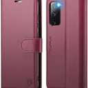 Wallet Case for Samsung Galaxy S20 FE 5G, RFID Blocking Credit Card Holder, PU Leather Folio Flip Kickstand Protective Shockproof Cover for Samsung S20 FE (Rose Red)