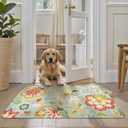 Lahome Collection Modern Floral Area Rug - 2X 3 Non-Slip Colorful Vintage Throw Area Rug Accent Distressed Floor Carpet for Living Room Bedrooms Decor (2X 3, Paisley)