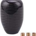 muge racing Universal Carbon Fiber Shift Knob Automatic/Manual Gear Shift Knob for Most Vehicles with 3 Adapters