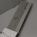 Cordless Room Darkening Plantation Blind - 45 Inch Width, 64 Inch Length, 2" Vinyl Slat Size - Grey - GII Madera Falsa Faux Wood, Light Filtering Horizontal Windows Blinds by Achim Home Decor