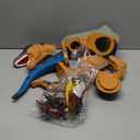 24" Large Dinosaur Toys for Kids 3-5, Big Dinosaur Tyrannosaurus rex Figure Toy with 10+ Dinosaurs Belly Storage, Gliding Wheels, Lights, Sounds & Mist Spray T-Rex that eats Toy for Boys Gift (Blue)