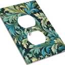 Decorative Art Light Switch Covers,1 Gang Single Toggle Duplex Outlet,Wall Plate,Switchplate Electrical Faceplate,Morris