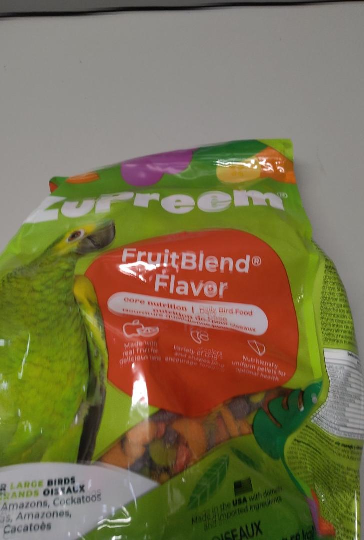 Zupreem Fruitblend Flavor ,Food For Small Birds 2Lb (907G,), BBD 09JAN2028