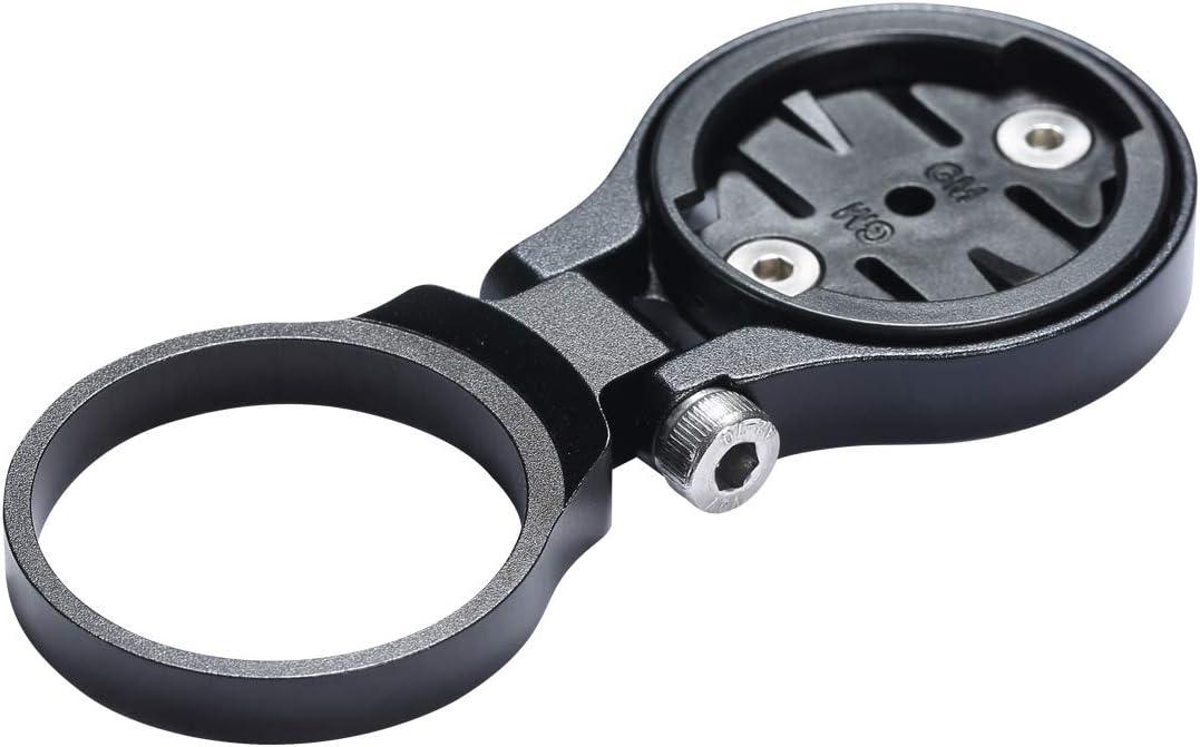 Adjustable Bicycle Stem Computer Mount for Garmin Edge 25 130 200 500 510 520 800 810 820 1000 1030 (Black)