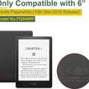 Case for 6" Kindle Paperwhite (10th Generation-2018 Release,Model No.PQ94WIF),Lihght PU Leather Cover and Transparent Hard Back,with Auto Sleep/Wake,Matcha Green