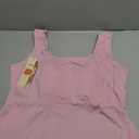 Dokotoo Summer Ribbed Tank Tops for Women Plus Size Backless Athletic Sleeveless Shirts with Bras Workout Outfits Pink, 2X
