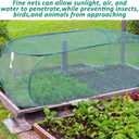 3 Pcs 39" x 18" x 16" Pop Up Garden Plants Cover with 24 Ground Nails, Mesh Netting Covers Net Cage Guard Protector for Protecting Plant Vegetable Fruit Flowers Seedlings Herbs from Birds Animals