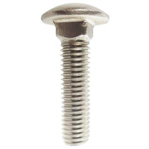 Small Parts FSC14114CBSS Round Square-Neck Carriage Bolt, 18-8 Stainless Steel, Hex, 1/4"-20" Thread Size, 1-1/4" Long (Pack of 25)