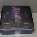 Podcast Equipment Bundle for 2, RGB Audio Interface with XLR Condenser Microphone, and 3.5mm Mic, Mute,48V Phantom Power for Streaming,Gaming,Recording-Black (H1)