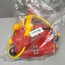 3Pcs Firefighter Backpack Water Gun Blaster Set for Kids,Fireman Tank with Hose Shooter Toy,Mini Fire Extinguisher Squirter for Summer Outdoor Play,Swimming Pool Party,World Book Day Costume Prop, Large