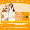 Interactive Slow Feeder Dog Lick Bowls for Liquid Treat Entertained Ball-in Bone Broth Dog Lick Bowl, 3/4 Cup Yogurt Pup for Large Medium Small Breeds Dietary