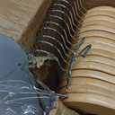 HOUSE DAY Wooden Hangers 30 Pack, Solid Wood Clothes Hangers with Non Slip Pant Bar, Heavy Duty Wooden Coat Hanger for Closet, Smooth Finish Wood Hangers for Shirts, Suits Jackets, Dress, Natural