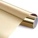 Ant 12" x 10ft Chrome Mirror Glossy Metallic Foil Vinyl - Easy to Weed & Transfer Silver Permanent Vinyl Roll Create DIY Projects, Decals, Stickers for Crafts (12inch x 10ft, Rose Gold)