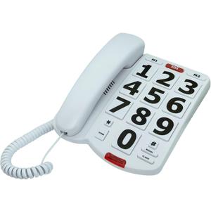 TelPal Corded Big Button Phone for Seniors Home, Wired Simple Basic Landline Telephone for Visually Impaired Old People with Large Easy Buttons, Emergency House Phones