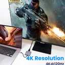 Steam Deck Dock Compatible for Nintendo Switch Docking Station with HDMI 2.1, 100w PD Port,USB-A Converter, Compatible with Mac,MacBook,Laptops(Request a firmware Update for NS2 V21.2