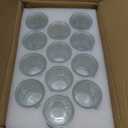36 Pcs Clear Glass Votive Candle Holders, Tealight Candle Holders for Table Centerpieces, Vintage Candle Holder Bulk, Boho Wedding, Valentine's Day Table Decor (Clear)