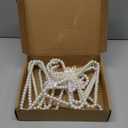 Pearl Hangers for Pet Clothes, Mini Clothing Hangers with Exquisite Design, Organize Your Wardrobe, Reliable Material, Wide Usage for Infant Baby Girls Boys Toddlers Dogs Cats (10PCS-White)