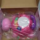 Musical Turtle Baby Toys 6 to 12 Month,Infant Light-up Musical Tummy Time Toy with Phone,Baby Crawling Toys for 7 8 9 12 Months Old,Easter Birthday Girl Gift for 3 4 5 Month+(Pink)