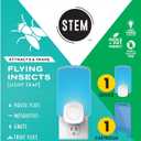 STEM Flying Insect Trap - Indoor Fruit Fly & Gnat Catcher for Home, Kitchen & Any Room, Attracts & Traps Bugs, Soft Blue UV Light - Includes 1 Plug-In Device & 1 Cartridge