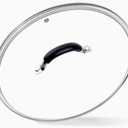 8 Inch Tempered Glass Lid for Lodge 8" Cast Iron Skillets & 2QT Dutch Ovens -Stainless Steel Handle and Rim (8 INCH LID)