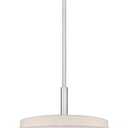 Livex Lighting 52137-91 Transitional Four Light Pendant from Meridian Collection in Pwt, Nckl, B/S, Slvr. Finish, Brushed Nickel, 18"L x 18"W x 52"H