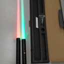 Lightsaber, Dueling Lightsaber with Alloy Handle, 15 RGB Colors & 6 Sound Effects, 4 Modes Detachable Light Saber, USB Rechargeable for Kids & Adults, Ideal Birthday Christmas