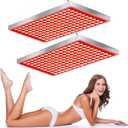 Red Light Therapy for Body and Face, Infrared Red Light Therapy Device with Stand, 660nm and 850nm LED RedLight Panel for Full Body Skin Rejuvenation at Home (2 Pack)