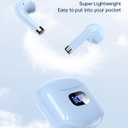 KTGEE Wireless Earbuds Bluetooth 5.3 Headphones, 40Hrs Playback Stereo Ear Buds with LED Display Charging Case IPX7 Waterproof in-Ear Earphones with Mic for Phone Tablet Laptop Sports, Blue