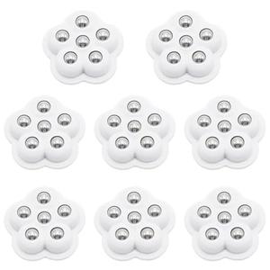 8 Pcs Self Adhesive Mini Caster Wheels 360° Swivel Appliance Wheels Stainless Appliance Sliders for Kitchen Appliances, Small Furniture (White)
