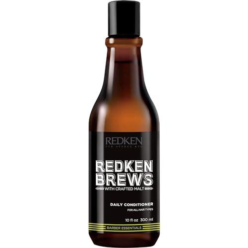 Redken Brews Daily Conditioner For Men - Hydrating Conditioner & Detangler For All Men's Hair Types, Strengthens and Moisturizes Dry Hair, 10 Fl Oz