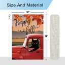 DLZDN Hello Fall Black Cat Garden Flag 1218 Inch Double Side Vertical Burlap Farmhouse Yard Sign Autumn Seasonal Outdoor House Decoration