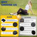 2 Pcs Stadium Seat Cushions Water-Repellent Bleacher Seat Cushions Indoor & Outdoor Seat Cushion for Bleachers Portable Stadium Cushion for Sports Events, Office Chairs, Beaches (Stylish Style - Black)