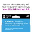 HP 65 Tri-color Ink Cartridge for HP Printers | Works with Printer Series: AMP 100, DeskJet 2600, 3700; ENVY 5000 | Eligible for Instant Ink | N9K01AN