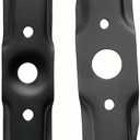 72511-VR8-M00 Bottom Blade and 72531-VR8-M00 Upper Blade Set for Compatible with Hon da Lawn Mower Blade HRN216, 2 Pack