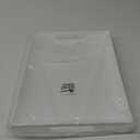 Glossy White Acrylic Serving Tray, 12x16Inch, Sturdy Kitchen Countertop Organizer, Decorative Vanity Table Tray, Ottoman Tray, 3/16 inch Thickness
