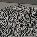 Women's High Waist Workout Shorts for Sports Athletic Running Hiking Biker Yoga Gym Shorts (Medium, Zebra Pattern)