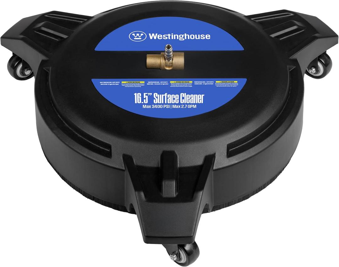 Westinghouse Universal 16.5" Pressure Washer Plastic Surface Cleaner Attachment - 3400 Max PSI, 1/4 Connector - for Gas and Electric Pressure Washers