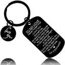 To My Love Anniversary Keychain for her him, Valentines Anniversary Birthday Meaningful Gifts for Boyfriend Girlfriend Husband Wife. Greeting Card Love Keyring for Men Women Lover Soulmate, Pack of 7