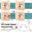 Soulchen 10pcs Clear Plastic Fillable Ornaments Ball for Crafts 3.15inch Acrylic Christmas Hanging Ornaments Balls DIY Decorations Indoor Home Decor Supplies