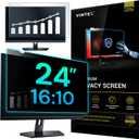 VINTEZ 24 Inch 16:10 Privacy Screen for Computer Monitor and Laptop - Anti Glare Protector Film Blue Light Filter Eye Protection - Computer Screen Privacy Shield, [1 Pack]