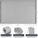 Heavy Duty Silicone Under Sink Mats for Kitchen Waterproof 40" x 19", Extra Thick Under Sink Rubber Mat Drip Tray, Raised Edge Under Sink Liner,Prevent Drips, Leaks, Spills,Grey