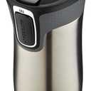 Contigo West Loop Stainless Steel Travel Mug with AUTOSEAL Lid, 16oz., Stainless Steel/Black