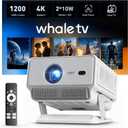 XGODY N8 Smart Projector with WiFi and Bluetooth, 4K Support, Built in Apps