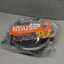 IMUSA 6.9Qt Bistro-Cera Aluminum Speckled Black Ceramic Caldero with Glass Lid, Nonstick Dutch Oven Pot for Rice, Family Meals, and Traditional Cooking, Black