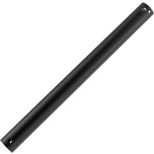 24 Inch （Actual 23.6inch） Ceiling Fan Downrod, Matte Black Unthreaded Downrod for Ceiling Fan (1 Inch Outer Diameter)