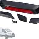 3rd Third Brake Light w/Cover JK4Z13A613AA JK4Z13A613AD JK4Z13A613AG Compatible with Ford Transit 150 250 350 350HD 2018 2019 Rear Center High Mount Stop Light Trim - Black Mount+Red Lens