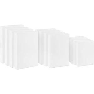Hallmark White Gift Boxes, Assorted Sizes (12 Boxes with Lids: 4 Small 11", 4 Medium 14", 4 Large 16") for Valentine's Day, Birthdays, Mother's Day, Baby Showers and More