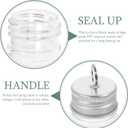 BESPORTBLE Christmas Drink Balls: 10 Pcs Fillable Booze Balls Ornament Clear Plastic Xmas Tree Hanging Ornaments for Drinks Water Candy Party Decoration, 250ML